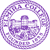 Purple pixelated circular icon with a central figure holding a steering wheel, surrounded by a ring of stars and text.