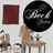 Pixelated image divided into four quadrants with red, gray, and white sections containing text and a blurred scene with figures and a table.