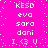 Pixelated text and symbols on a bright pink background with white dots, arranged in two vertical