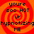 Four identical with orange-red spiral backgrounds display text reading 'you're soo HOT ur hypnotizing ME' in black pixelated font