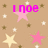 Pixelated star-themed icon with pink and yellow stars on a beige background, featuring partial text fragments 'Inoe', 'Im a', and 'STAR' in bright pink.
