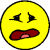 A contact sheet of five yellow cartoon faces showing progressive crying expressions with tears, mouths opening wider and eyes squinting across frames.