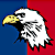 Pixelated eagle head icon with red and blue background on left, diagonal "CoolBuddy.com" text on teal background on right, displayed in a 2x2 contact sheet layout.