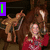 A pixelated image of a person in a red sweater holding a horse's reins with a saddle visible in the background, featuring green text overlays.