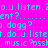 Pixelated cyan text on bright pink background with red heart symbols, displaying repeated phrases like 'o.u.listen', 'ent?', 'dogg?', and 'music?psst' in a static layout.