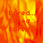 Animated orange-red flame background with repeated 'Bored...' text in pixelated font, transitioning from full frame to partial view.
