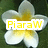 A static pixelated image of a white and yellow flower with a central yellow core, overlaid by a white rectangular banner containing yellow text.