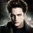 A pixelated image of a person with brown hair and a dark jacket, accompanied by text reading 'waiting for my Edward' in various styles and colors.