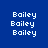 Blue background with white pixelated text 'Bailey' repeated in a pattern, some instances highlighted by light blue rectangular overlays