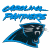 Pixelated blue and green graphic with text elements on white and dark green backgrounds, featuring a football team logo and website branding.