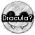 A four- with a grayscale Dracula-themed icon, text overlays, and a celebrity image