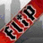 Animated sequence showing a red banner with 'FLUID' text, a black-and-white stone logo on red background, and various brand logos including DC Shoes USA.