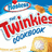 A four-quadrant image with a Twinkies box in top-left, bright pink background sections containing green text reading LINZ & ZOE and TWINKIES 4 LIFE.
