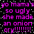 Static image with repeated text in bright pink pixelated font on black background, featuring white dot pattern.