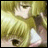 A pixelated anime-style character with blonde hair and a white top appears on the left side of a contact sheet, while stylized text reads "Anime IM" above smaller text "COM" on the right against a black background.