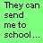 A static 48x48 pixel buddy icon with a bright green background and black pixelated text arranged in two columns.