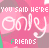 A static image with repeated text elements on a pink background featuring blurred floral shapes.