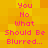 Pixelated text on a yellow-orange gradient background with pink lettering, repeated in two