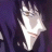 A 48x48 pixel buddy icon featuring a stylized anime character with dark hair and white highlights on the left, paired with text reading "Anime IM" and "com" on a black background to the right.
