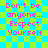 Pixelated text on a checkered background with repeated phrases and a spelling error.