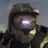 Pixelated static image of a person with long dark hair wearing a cap, face partially obscured by bright light reflection on the right eye.