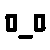 A 5x5 contact sheet of animated frames showing a pixelated black-and-white icon with evolving shapes and symbols across sampled frames, including circles, lines, X's, and small geometric forms on a gray background.