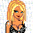 Pixelated image of a blonde woman in black lace lingerie with red text reading 'I Want To Say Happy Christmas' on a speckled background.
