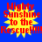 Four identical pixelated icons with blue backgrounds, yellow starbursts, and red text reading "Mighty Sunshine to the Rescue!!!!!" arranged in a