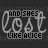 identical pixelated icons featuring 'lost' in large script, 'LIKE ALICE' below it, and 'AND SHES' at the top with alternating white text