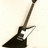 Pixelated image of a black electric guitar with white accents on a light background, next to red pixelated text reading "Seany chan" on a black background.