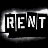 A 48x48 pixel buddy icon featuring a black background with white text "RENT BUT TODAY" and a grayscale image of a woman's face in the lower-left corner, part of an animated contact sheet.
