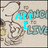 Animated pixel art of a character with white hair and a blue outfit dancing, with text changing across frames.
