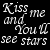 Black-and-white animated icon with repeating text and star symbols, showing sequential changes in star positions across frames.