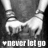 A grayscale pixelated image shows a stylized horse-like figure with a long neck and slender legs standing on a dark background, below which is white text reading "+NICKERlci go".