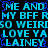 Pixelated cyan text on black background with blue static effects, repeating phrases in a