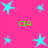 A static image with a bright pink background featuring multiple cyan star shapes and four instances of green text reading "CIA".