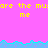 Pixelated text repeats across a bright pink background with cyan wave-like borders, showing partial yellow letters and the word 'me' below.