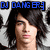 A pixelated image of a person with long dark hair and light skin, featuring blue text in the top-left corner.