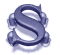 Six identical blue S-shaped icons with rounded edges arranged in two of three on a white background, each with a subtle shadow effect