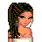 Pixel art contact sheet showing a female character's head, torso, and legs with text below stating "I'm single" on the left and "not desperate!" on the right.