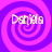 Four identical display a purple and pink spiral background with the text 'Dania' in light yellow, arranged in a pattern