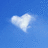 A heart-shaped cloud in a blue sky appears on the left, with red pixelated text reading "It was that could love save me from above from hell." on black background.
