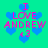 Green background with blue heart shapes and pink text reading "I LOVE ANDREW <3" in a pixelated style.