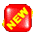 A 5x5 contact sheet of animated frames showing a red glossy cube with yellow text rotating in various orientations against a gray background.