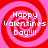 Four identical pixelated display 'Happy Valentines Day!!!!' text over red and pink spiral backgrounds with no visible animation changes