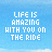 pixelated text icons on a light blue background with white clouds, each displaying variations in letter color and spacing