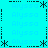 Cyan background with repeating 'Alyssa' text and black asterisk/dash border elements in a pattern