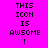 Pixelated text on bright pink background with yellow highlight bars shifting across words in animated sequence.