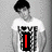 Two grayscale images of a person in a white graphic t-shirt, one standing with arms at sides, the other flexing, with red text overlays and a red 'STEVE' label at bottom left.