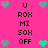 Pixelated icon with bright pink background, black text in vertical , and heart symbols; two central hearts change color from gray to green while surrounding hearts remain static